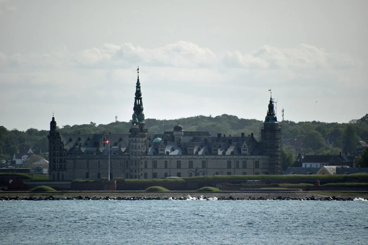Kronborg Castle seen from the Øresund, the view that opens most Hamlet Castle tours