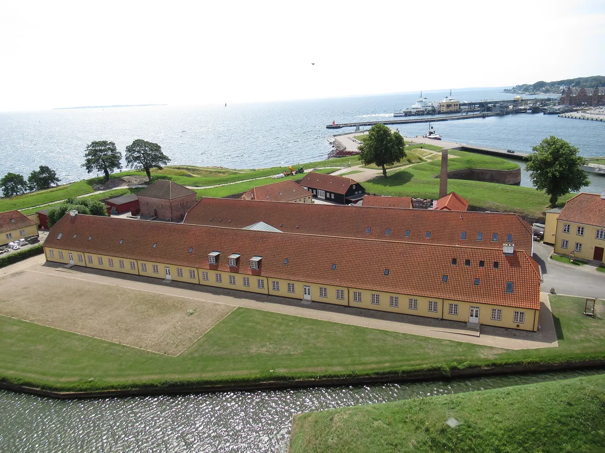 The ramparts and barracks of Kronborg, the fortress side of the Kronborg or Frederiksborg choice